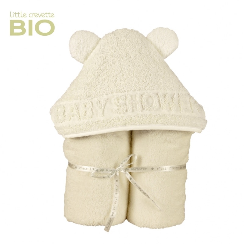 Cape de bain coton bio babyshower