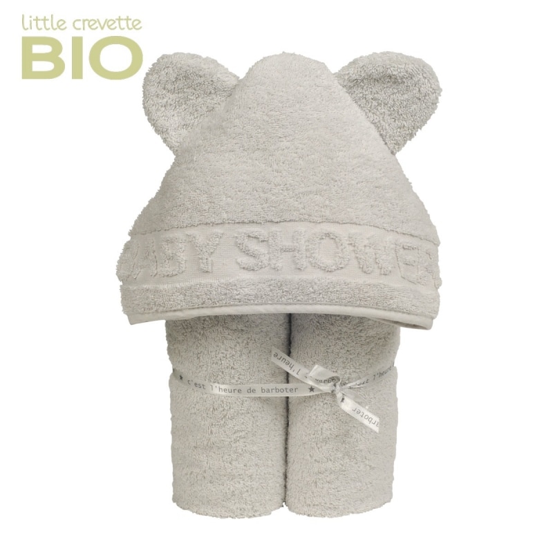 Cape de bain coton bio babyshower