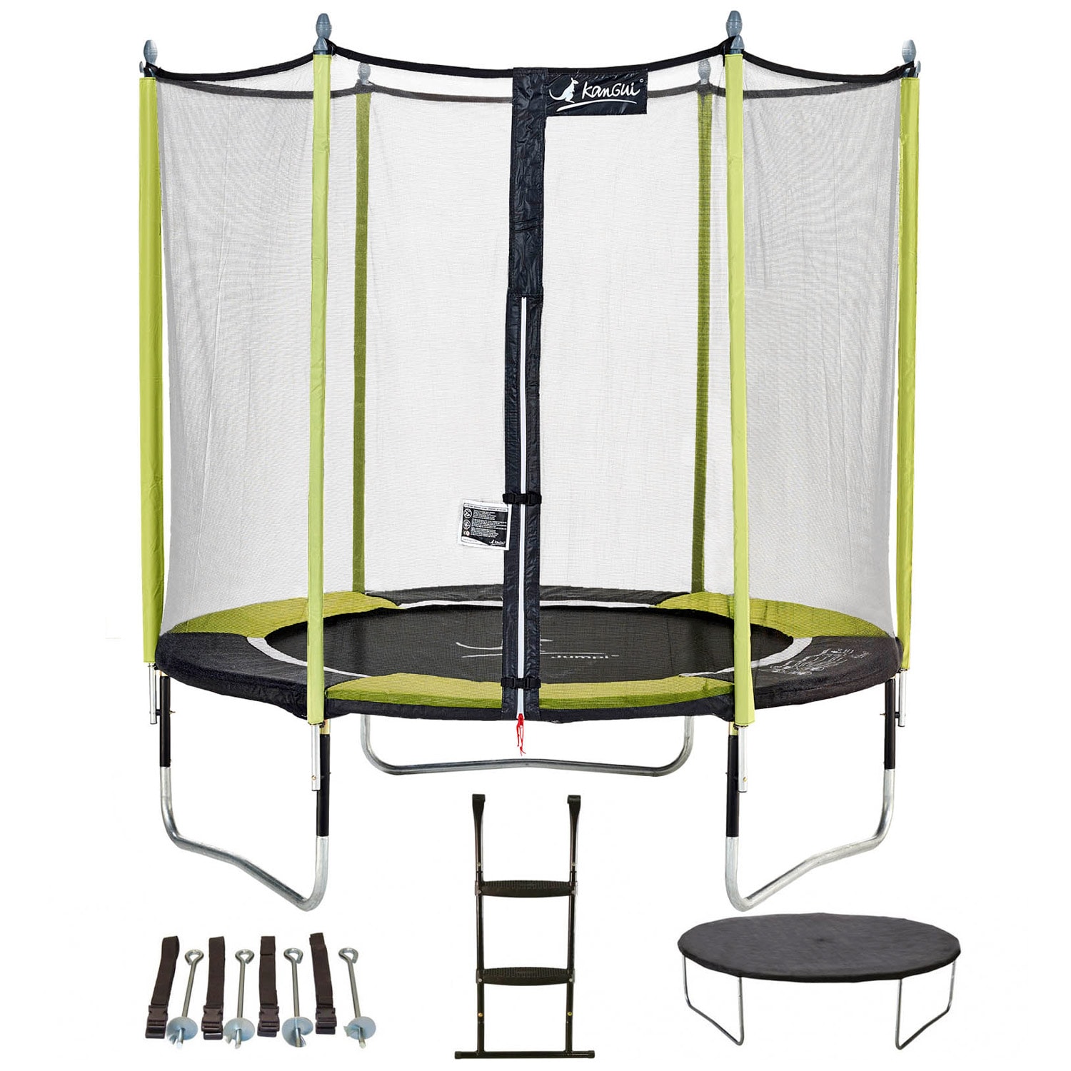 Trampoline jumpi vert&nbsp;noir 250