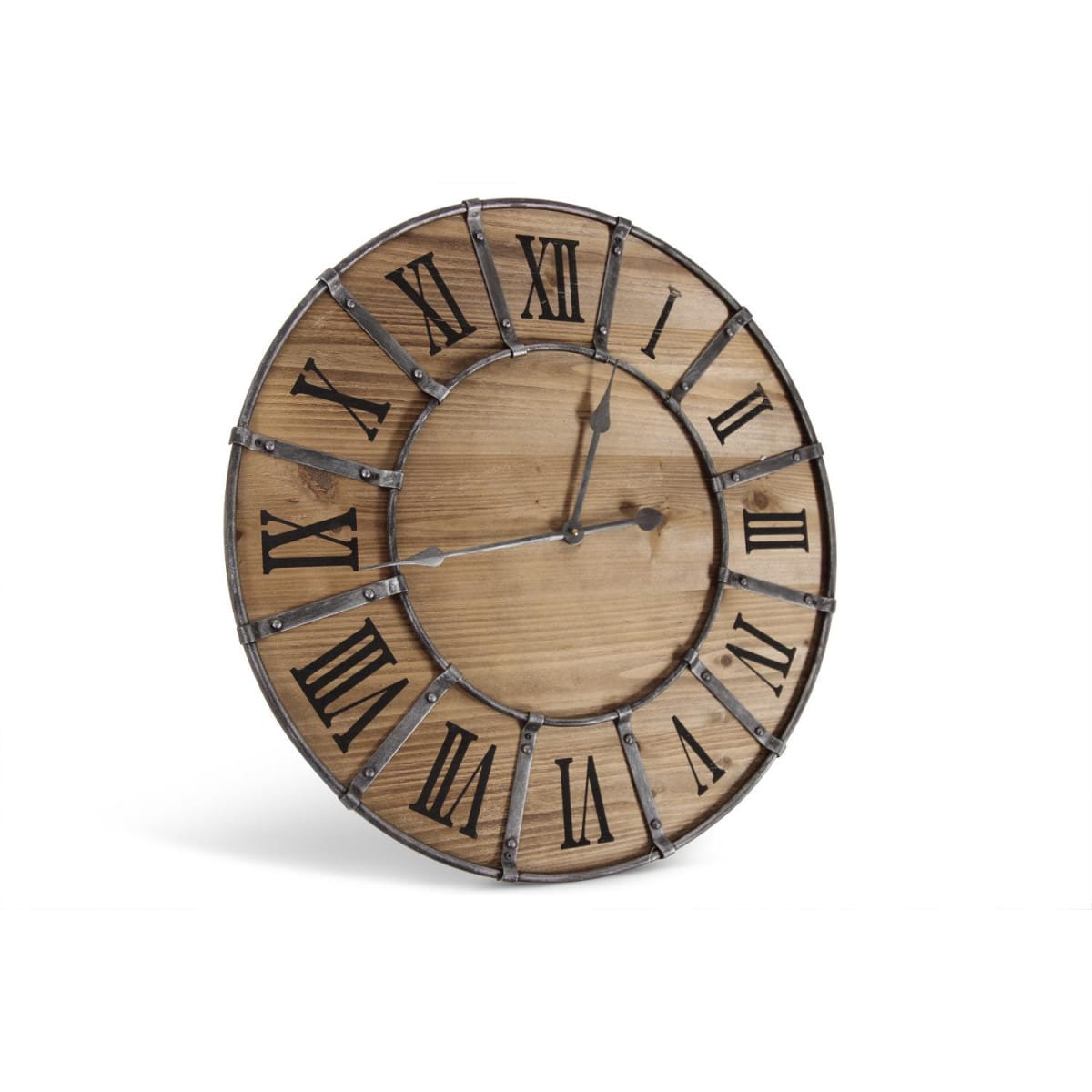 Grande horloge ancienne bois métal marro