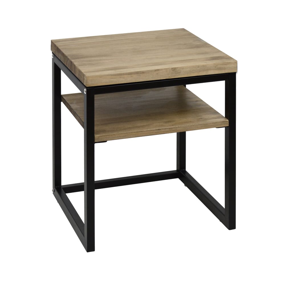 Table chevet eco three 40x40x45cm noir