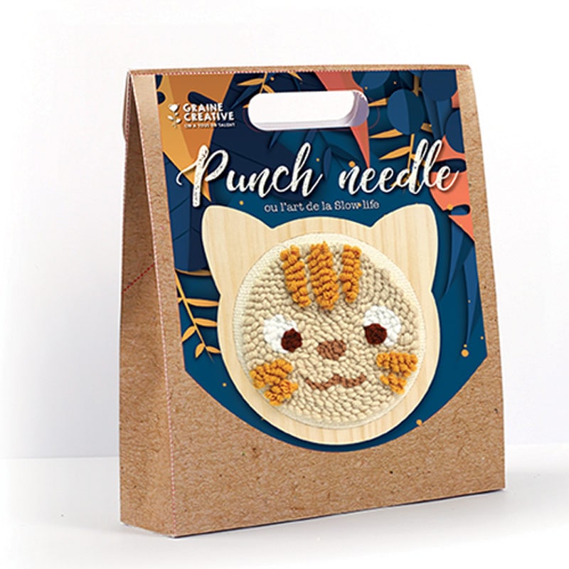 Coffret punch needle - chat ø 15 cm