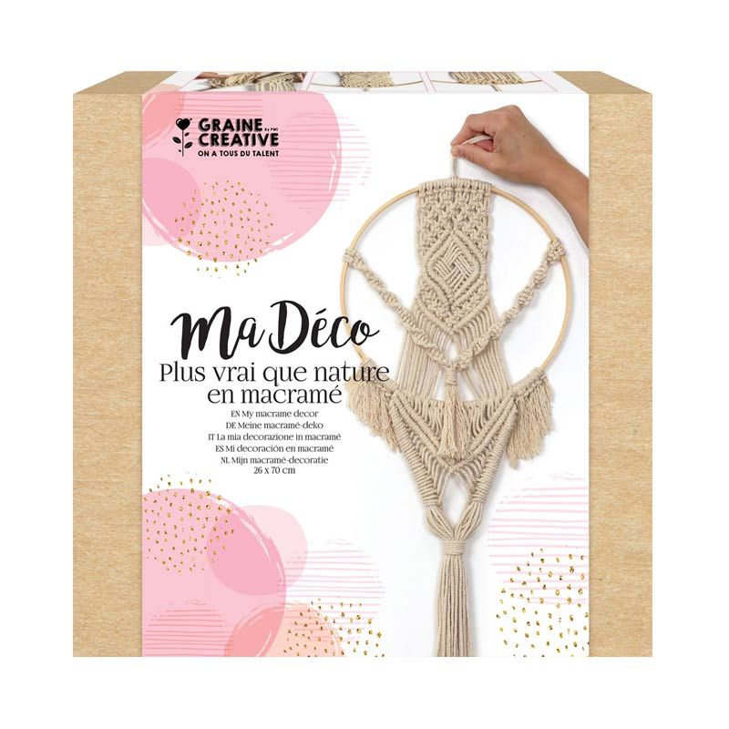 Kit faire son macramé avec suspension