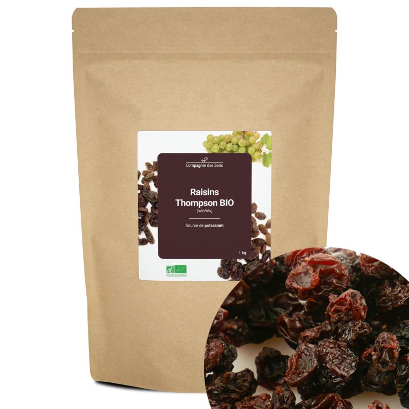 Raisins thompson bio (séchés)  - 1kg