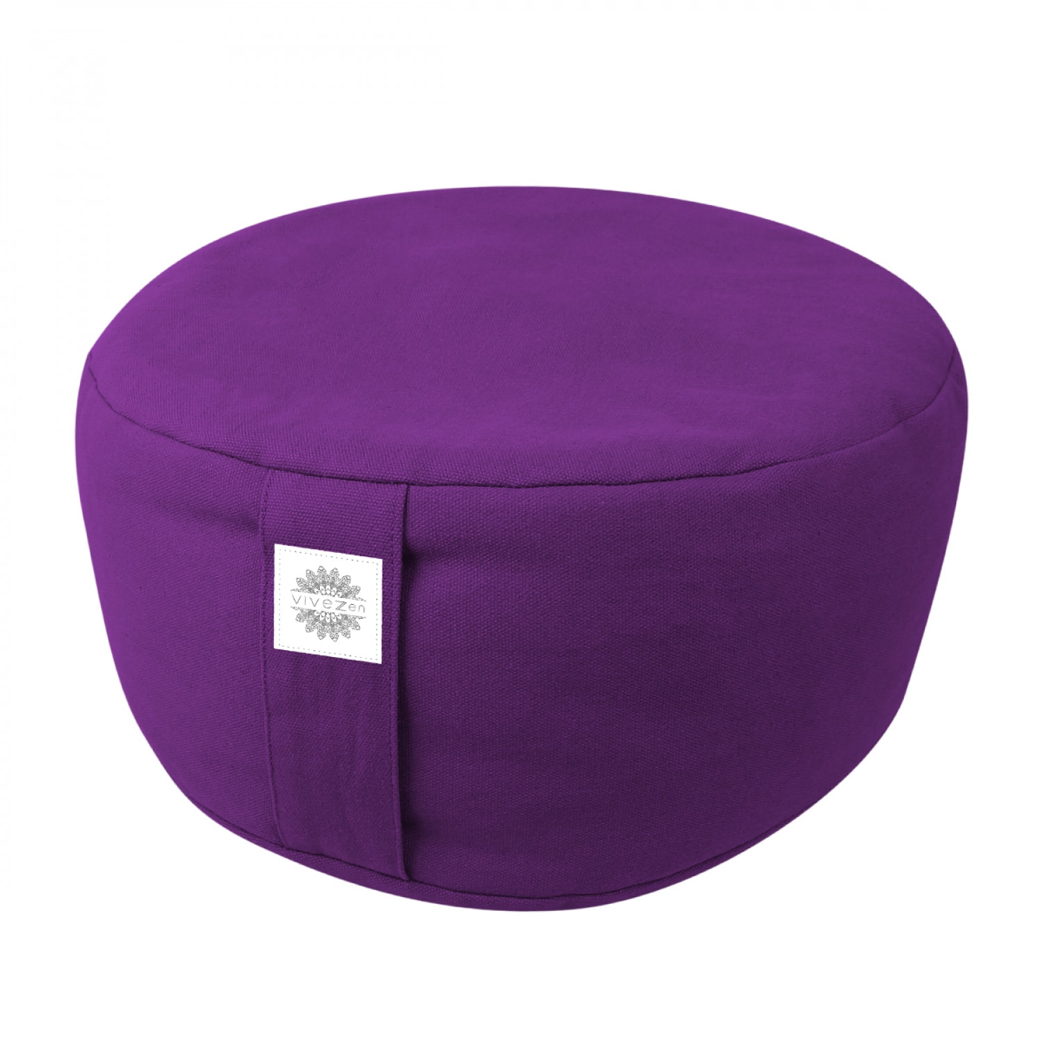 Pouf méditation 35 x 35 x 15 cm prune