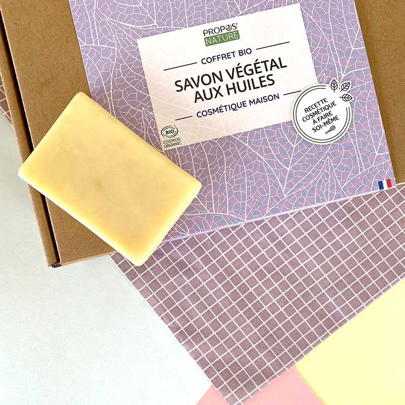 Coffret diy savon vegetal aux huiles bio