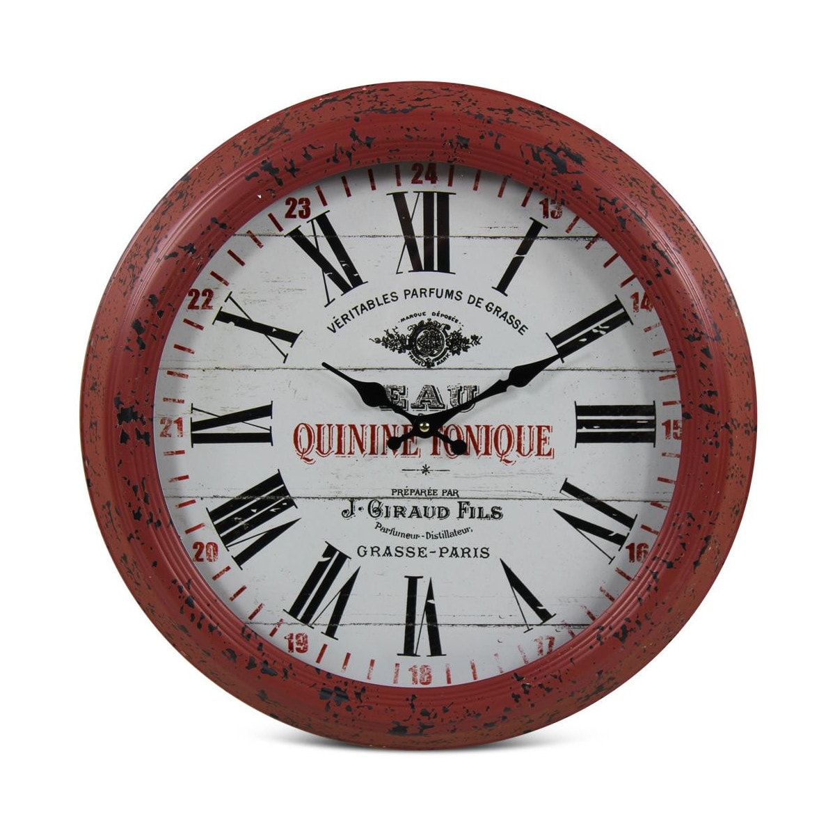 Horloge ancienne murale eau quinine