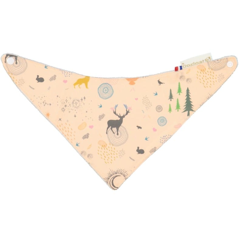 Bavoir bandana lior rose