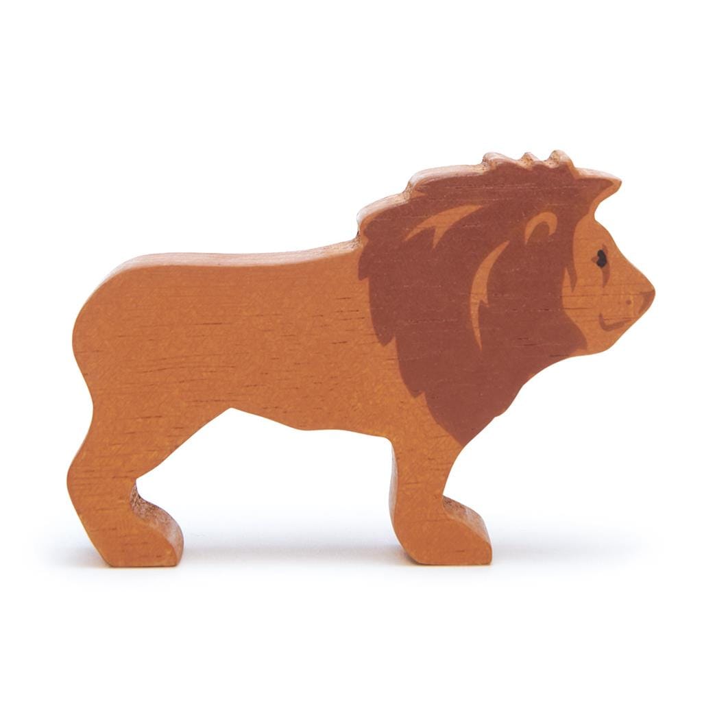 Animaux en bois - lion -