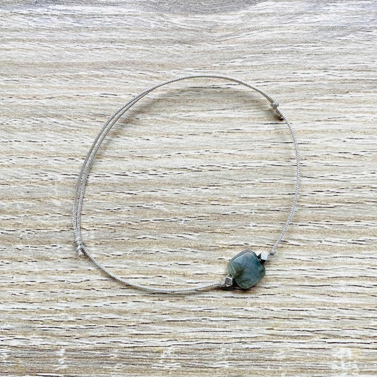 Bracelet carrie labradorite argent