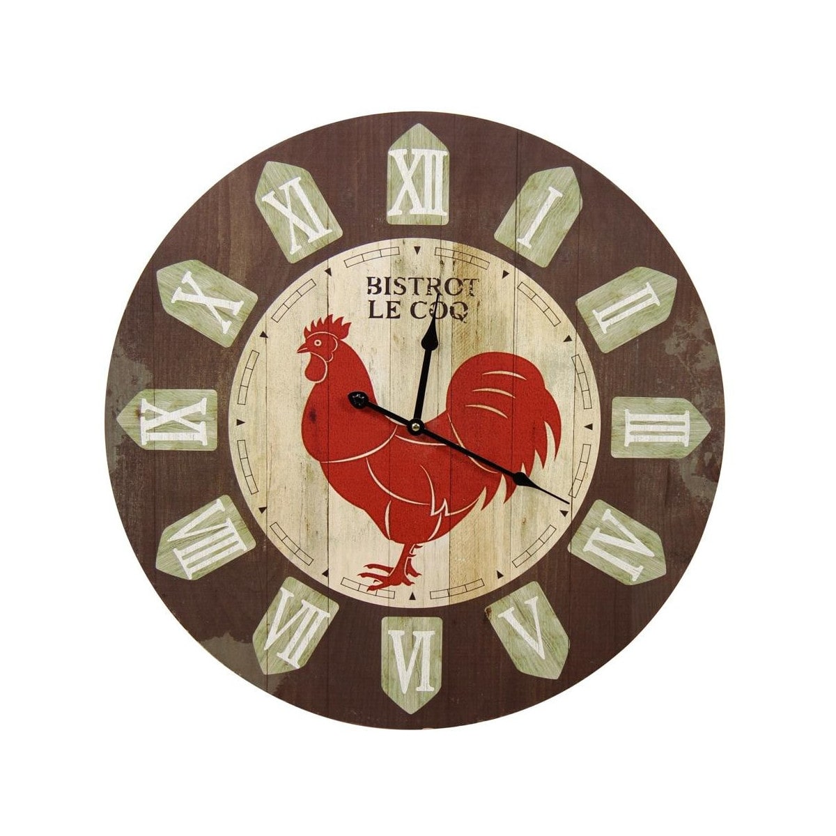 Horloge ancienne murale bistrot le coq