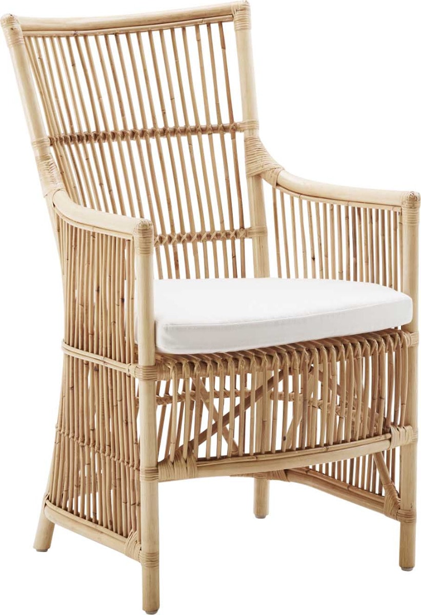 Fauteuil lounge en rotin naturel