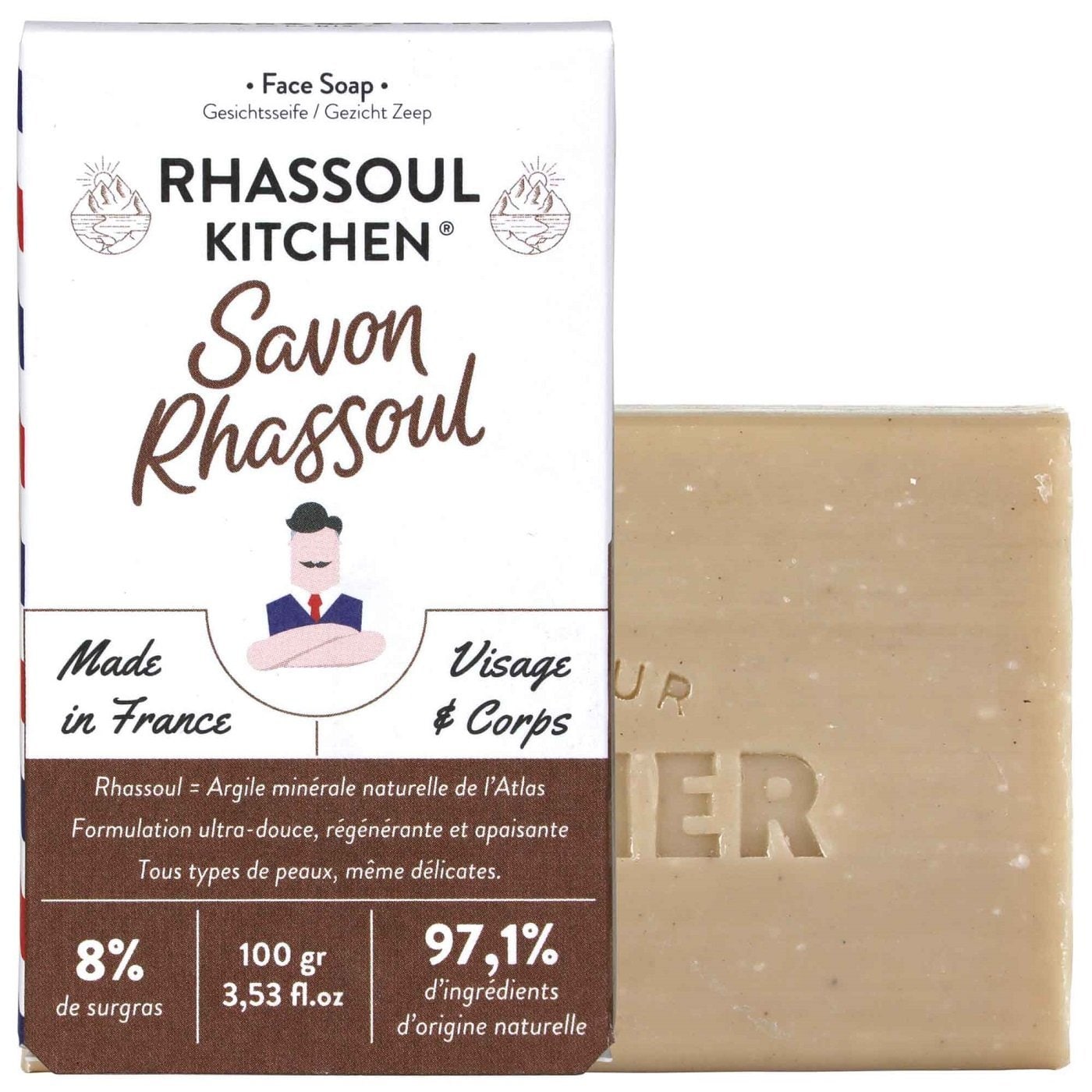 Savon visage & corps rhassoul kitchen