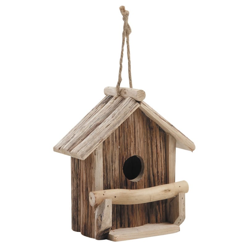 Nichoir maison en bois hauteur 19 cm