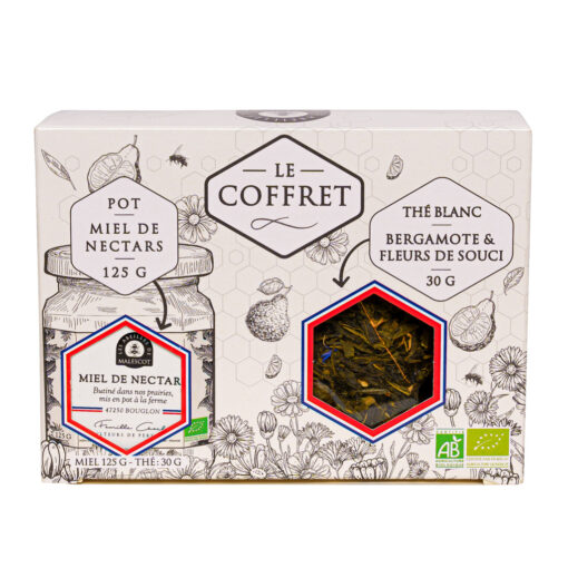 Coffret thé blanc miel bio