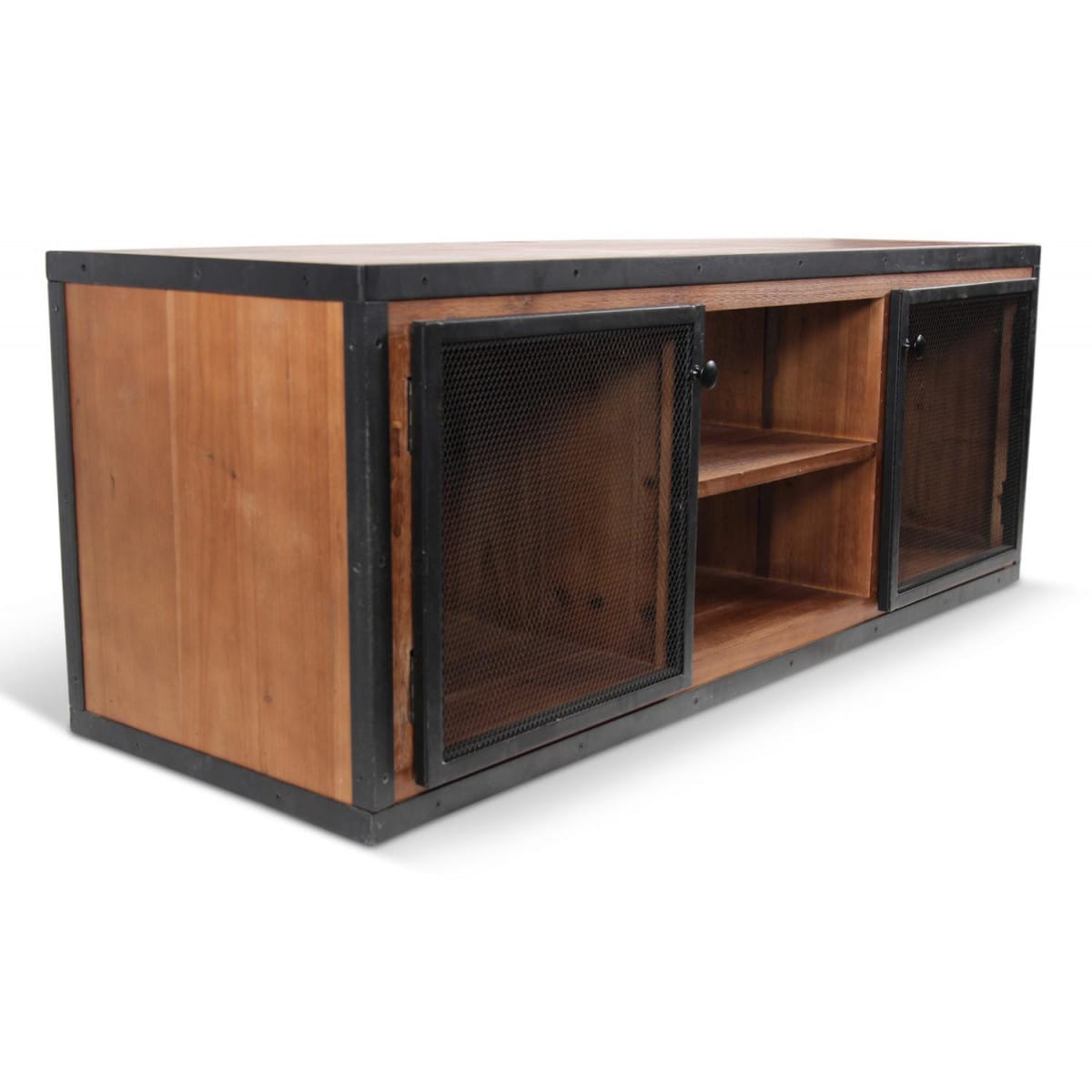 Meuble tv bois marron 135.5x45.5x50cm -