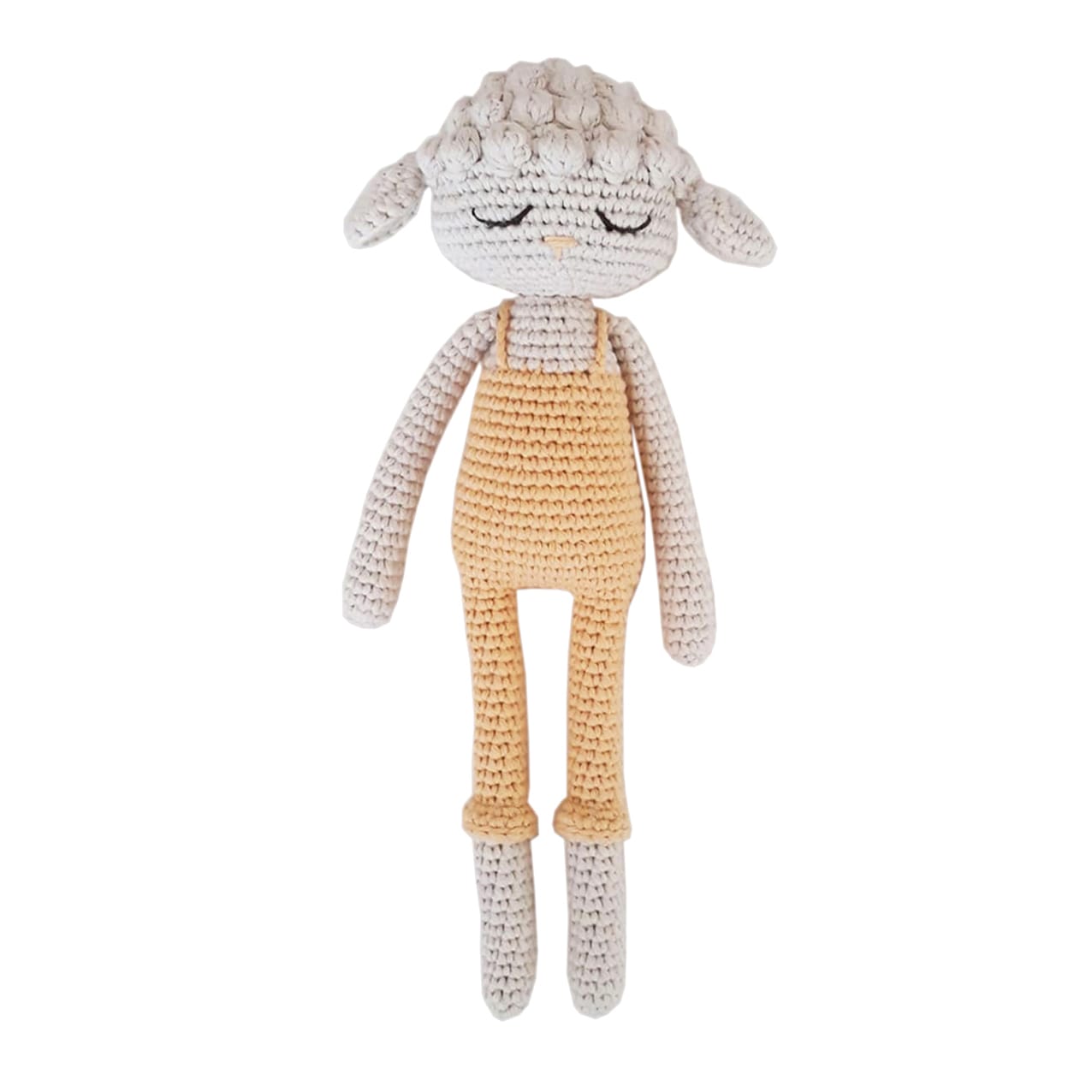 Doudou en crochet agneau