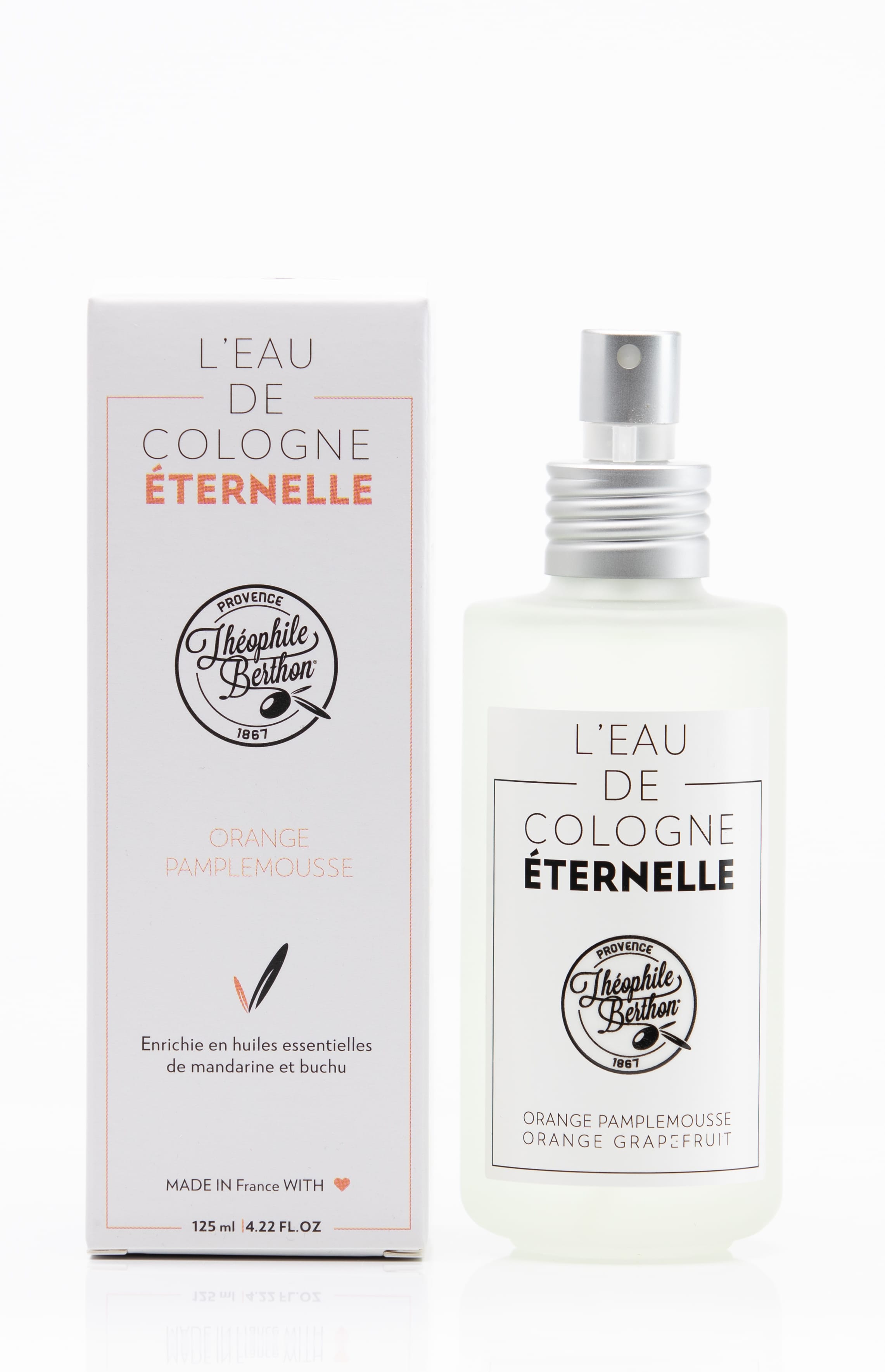 Eau de cologne orange pamplemousse 125ml