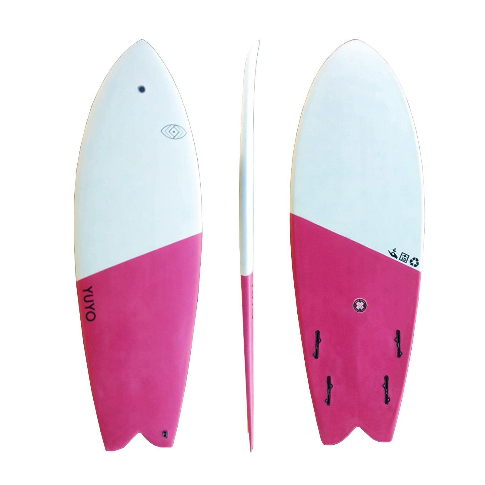 Surf ecoboard Turbot 5'6 retro fish