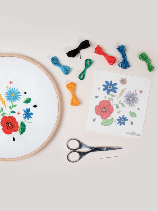 Big kit easy broderie - fleurs