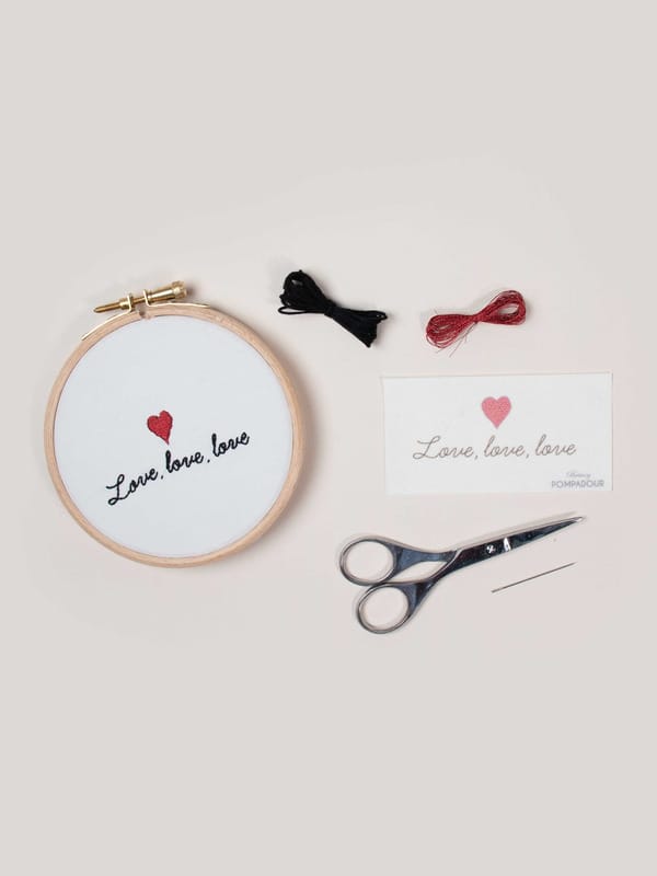 Kit easy broderie - love, love, love