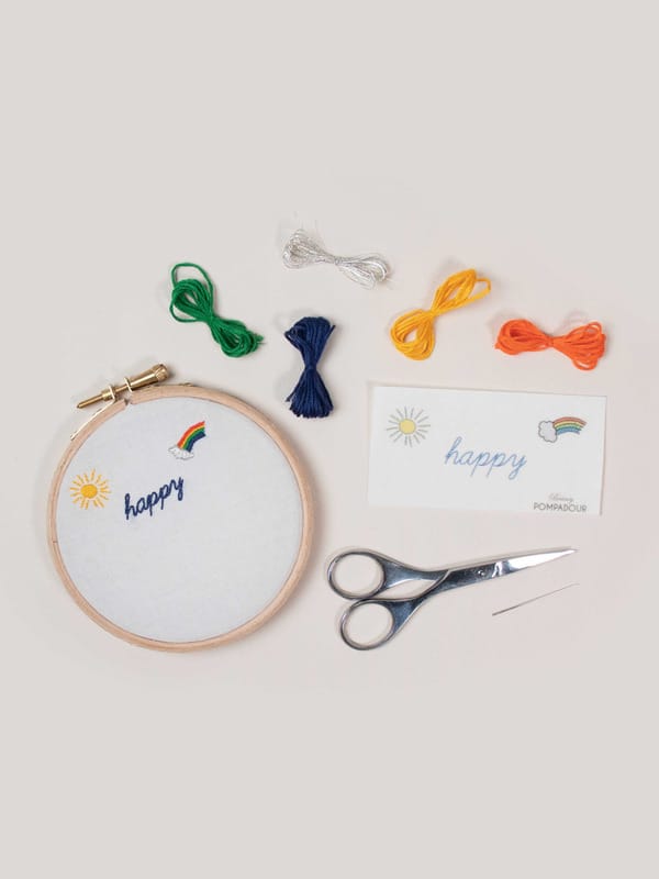 Kit easy broderie - happy