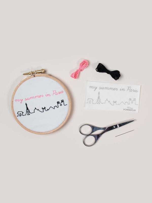 Kit easy broderie - my summer in paris