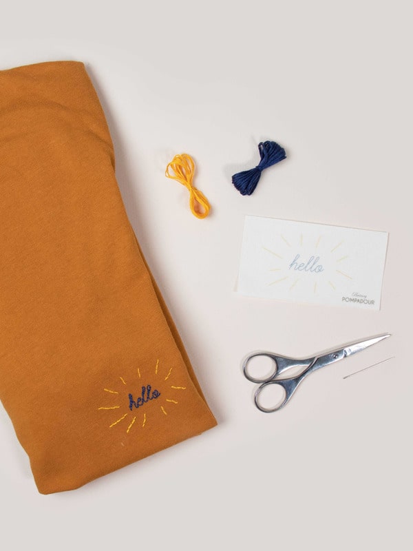 Kit easy broderie - hello