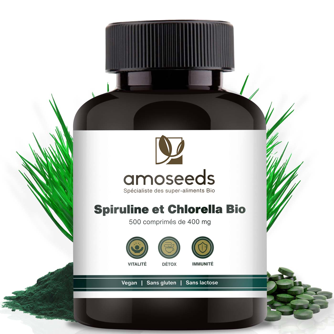 Mix spiruline et chlorella bio