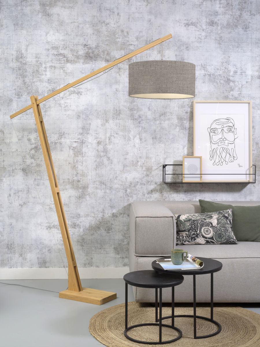 Lampadaire montblanc bambou-lin