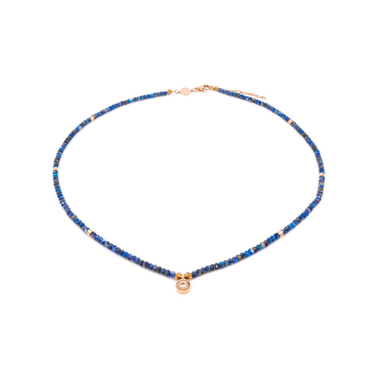 Collier lumia en pierres lapis-lazuli