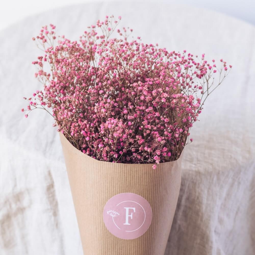 Botte gypsophile rose