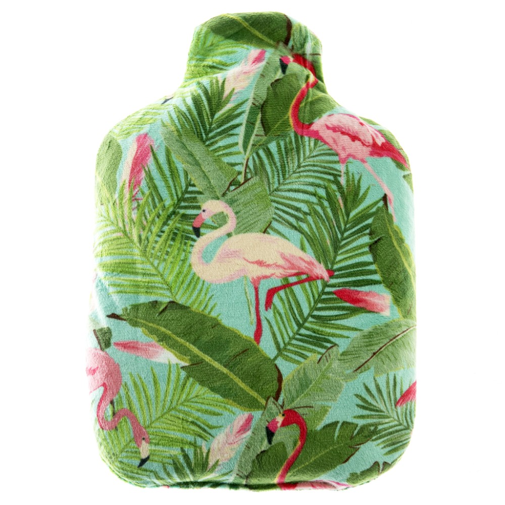 Bouteille bouillotte tropical vert