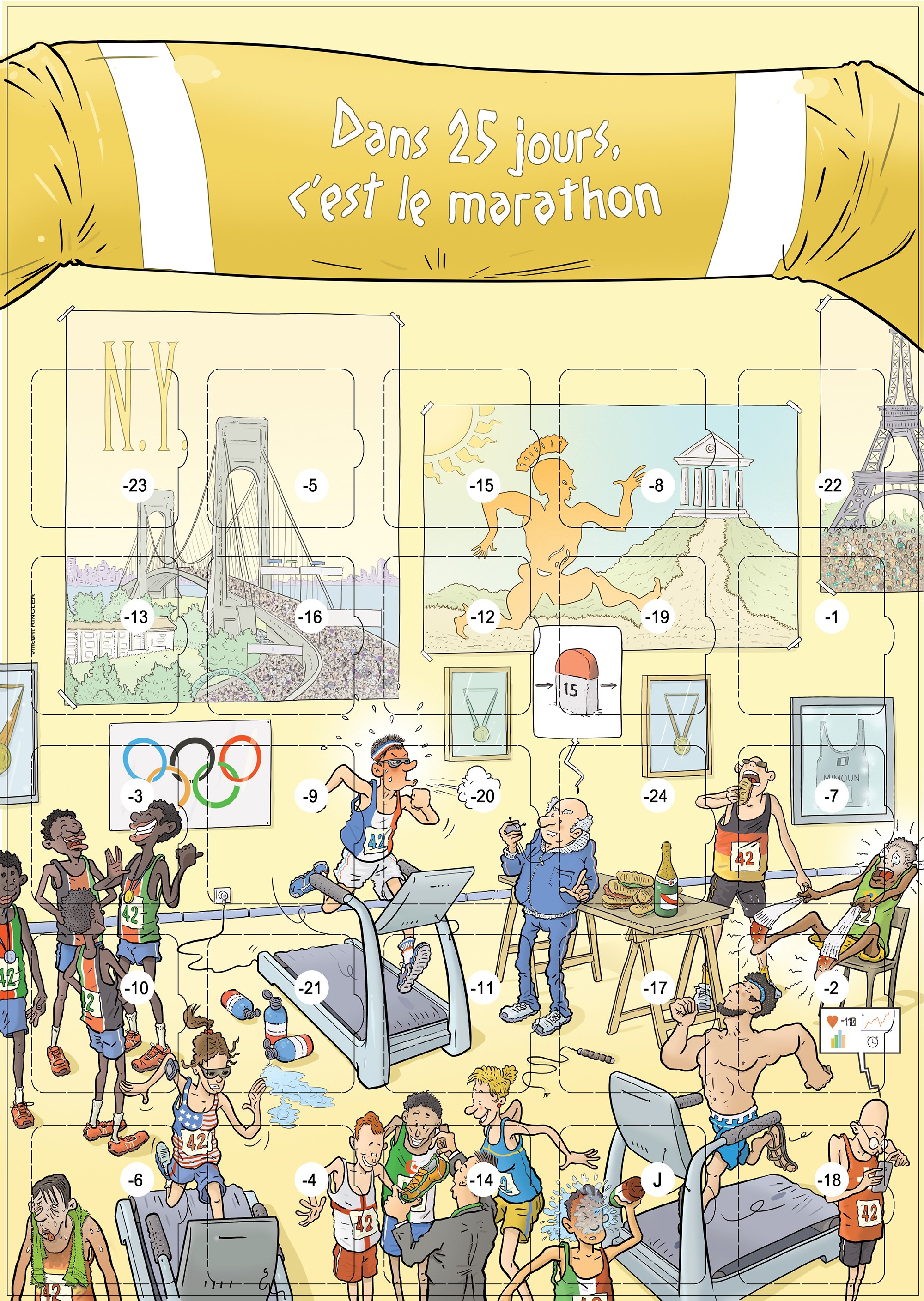 Calendrier marathon 25 astuces et défis