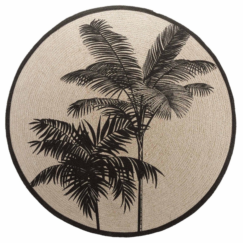 Tapis rond 120 cm tropic nature coton