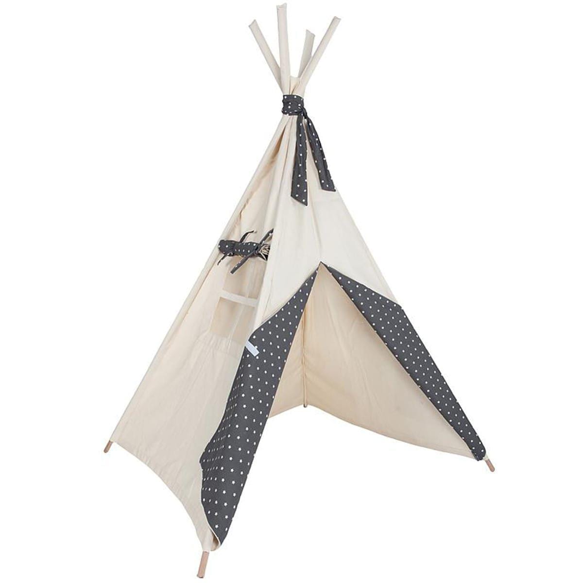 Tipi enfant beige stars gris