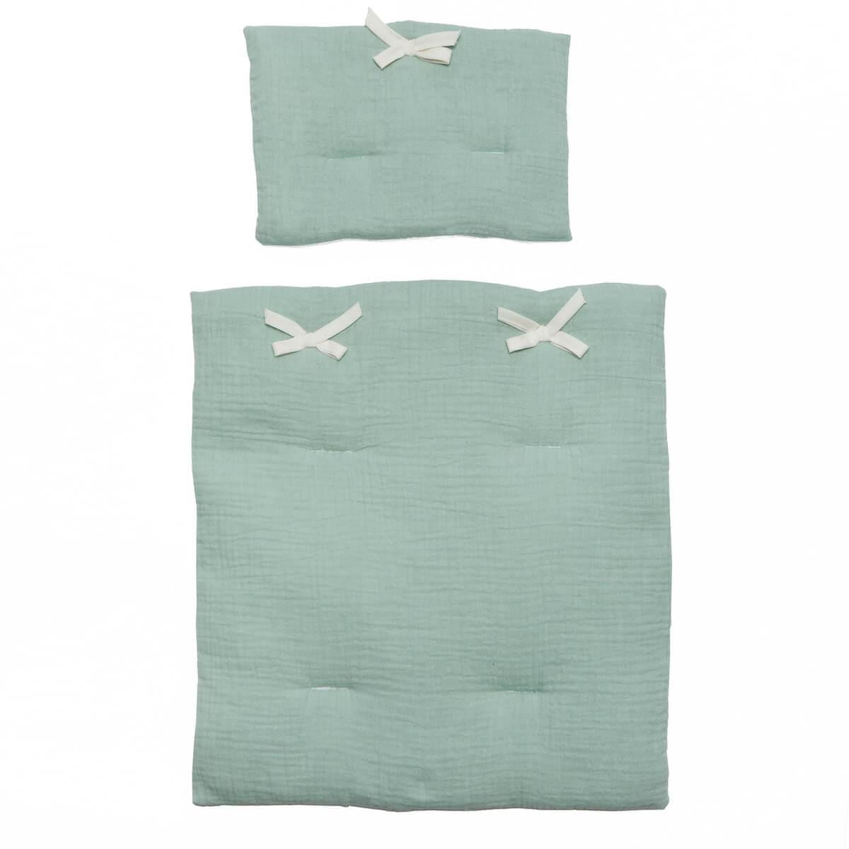 Couverture-oreiller poupée bobble vert