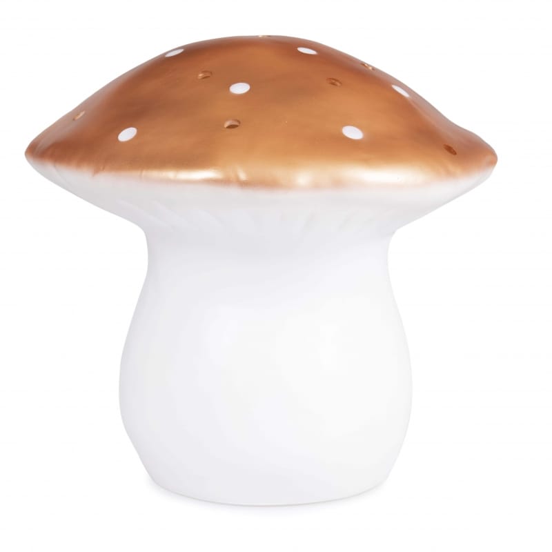 Lampe grand champignon cuivré