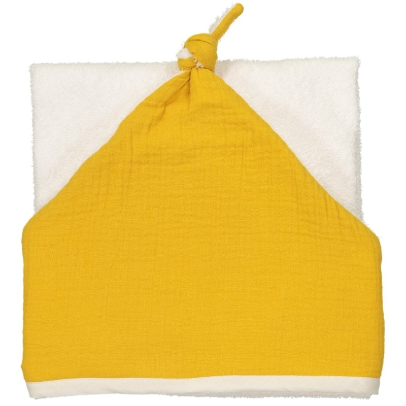 Sortie de bain gaze de coton ocre