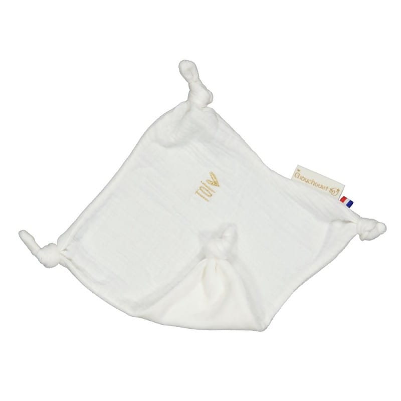 Doudou plat petits noeuds chantilly