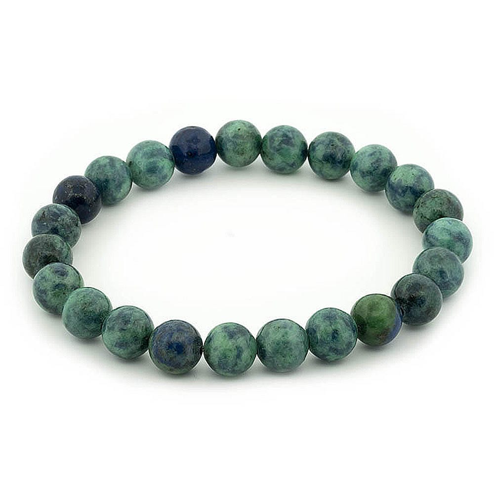 Bracelet yoga chrysocolle 8mm grade aa