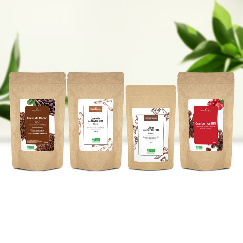 Assortiment tisane de noël - extraits na