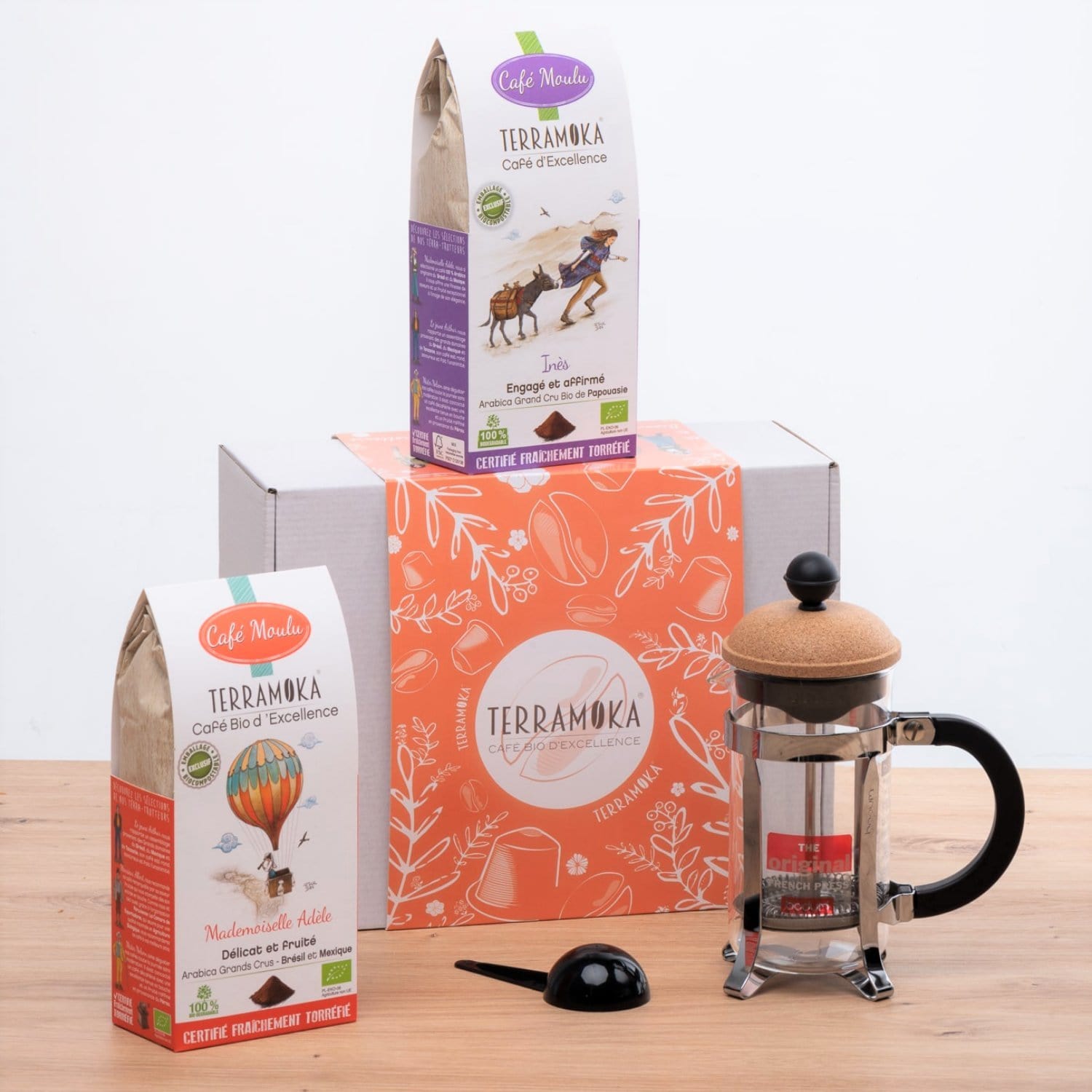 Coffret 2 cafes bio & 1 chambord 0.35l