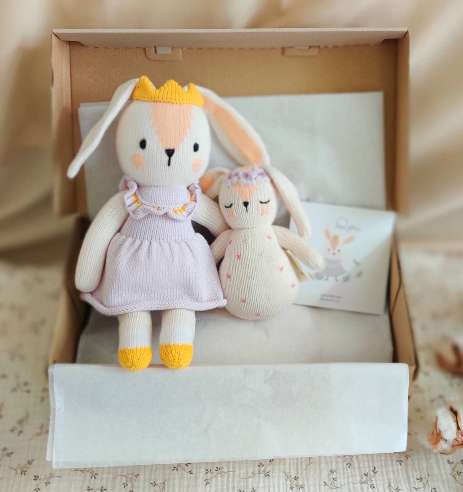 Coffret naissance équitable - lapin