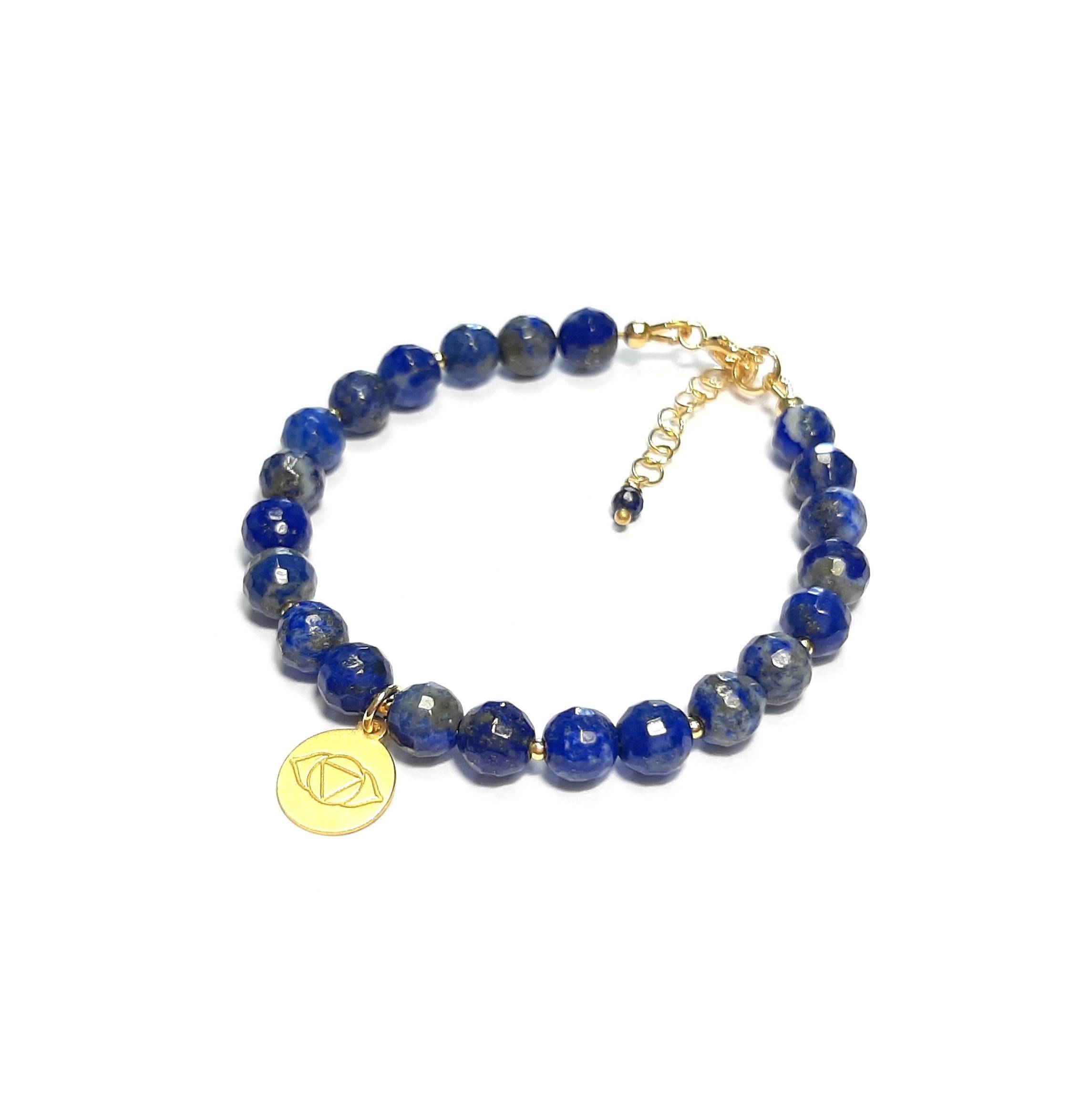 Bracelet lapis-lazuli chakra ajna