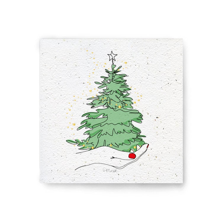 Carte à planter joyeux noël