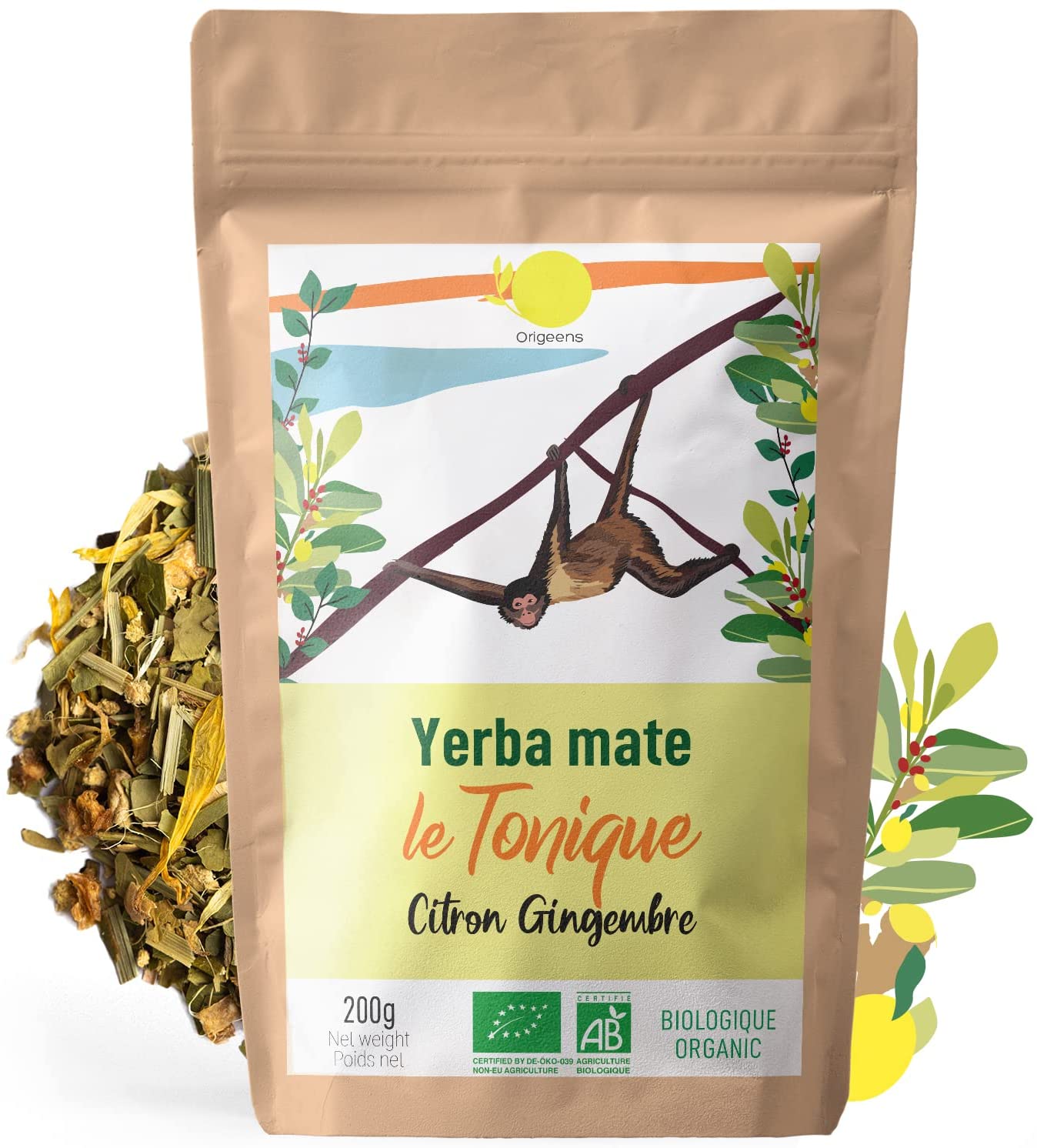 Maté citron gingembre – le tonique