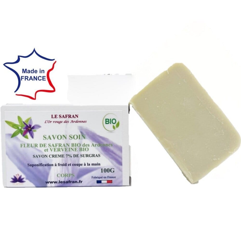 Savon soin corps fleurs de safran bio