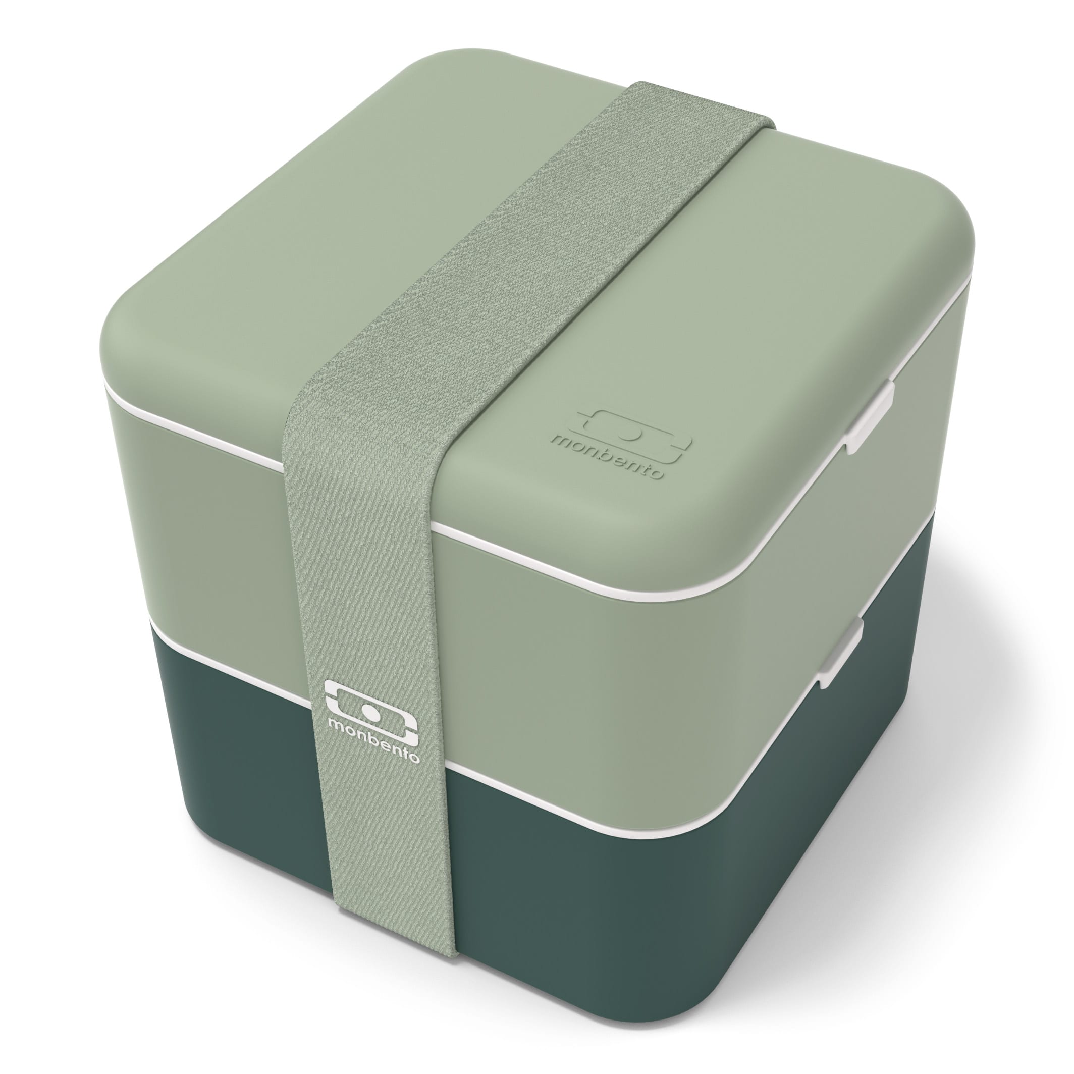 Lunch box carrée 2x850ml vert