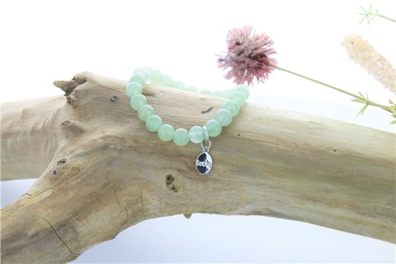 Bracelet perles aventurine & lucky